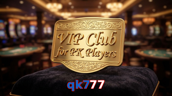 Main screen of Qk777 vip page for PK players